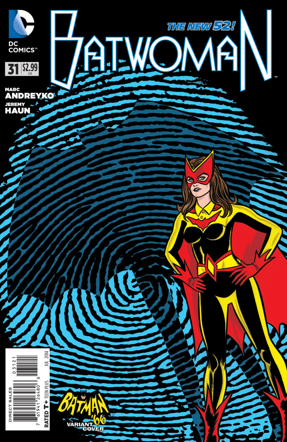 2014.07-Batwoman31-MichaelAllred-Batman66Variant