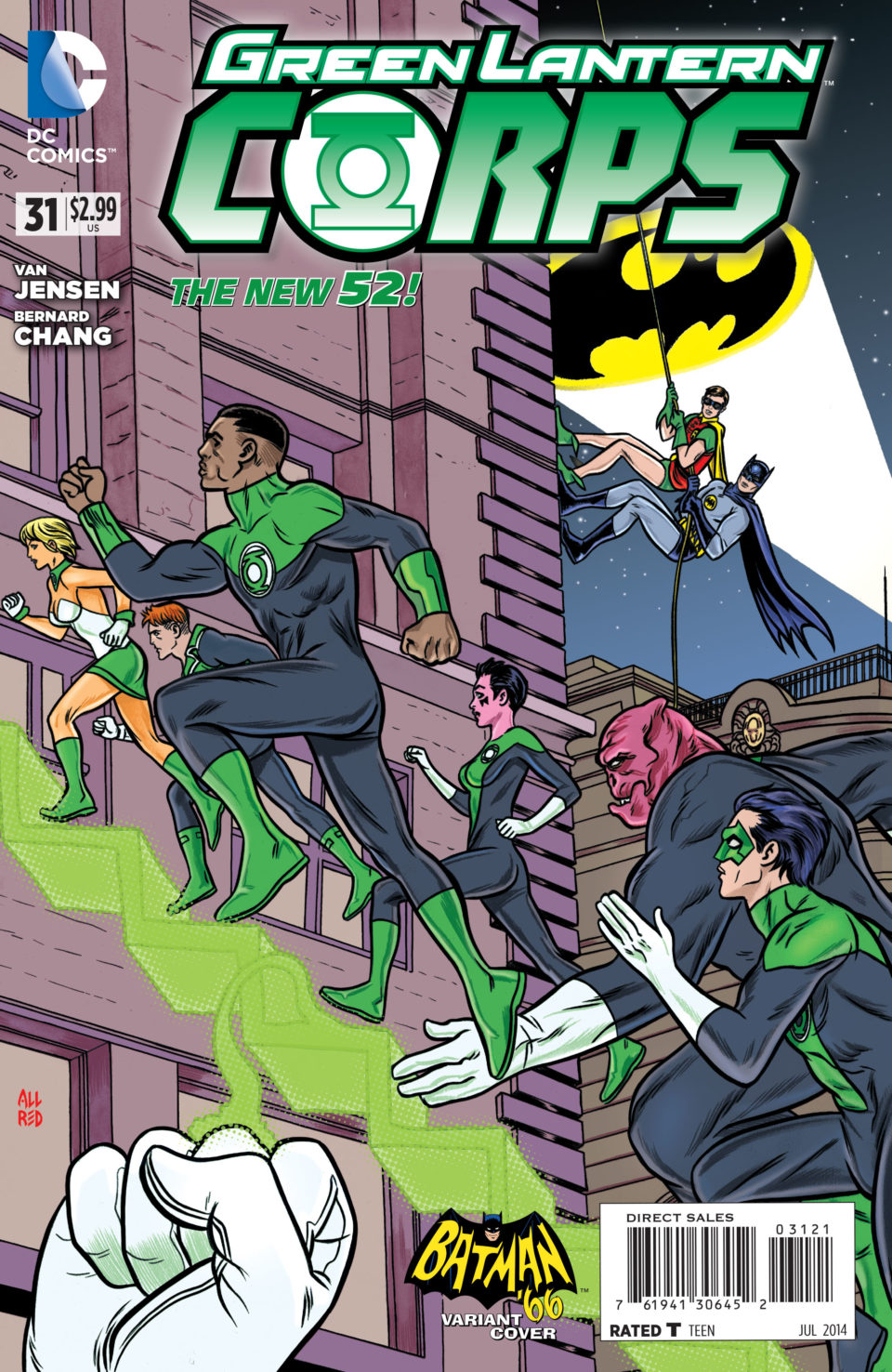 2014.07-GreenLanternCorps31-MichaelAllred-Batman66Variant